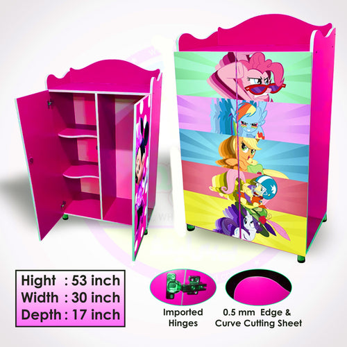 "Vibecart My Little Pony Kids Wardrobe – Vibrant Design with Spacious Storage"